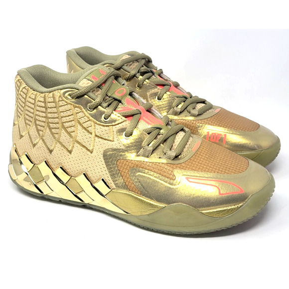 Puma X Lamelo Ball Golden Child MB.01 Men's Size 9 - Picture 1 of 9